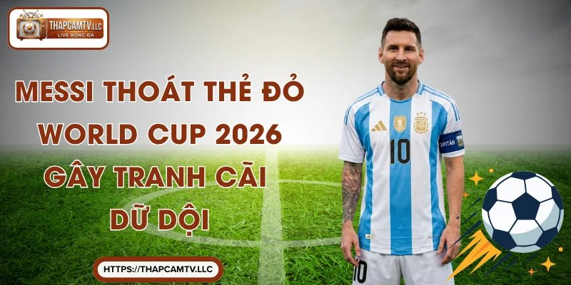 Messi Thoát Thẻ Đỏ World Cup 2026 Gây Tranh Cãi Dữ Dội